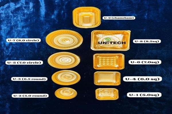 Golden Pastry Bowls / ChumChum Plastic Bowl / Birthday Items Candles